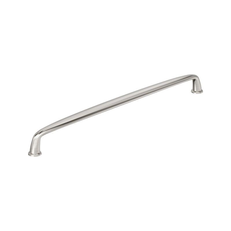 Satin Nickel 12-5/8" Modern Industrial Cabinet Bar Pull