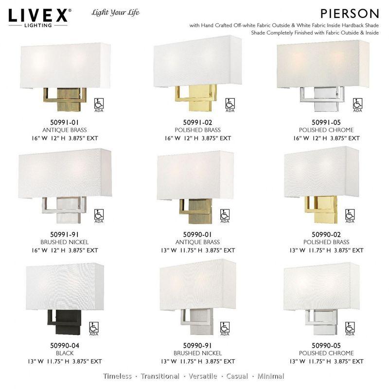 Livex Lighting Pierson 2 - Light Wall Light in  Antique Brass