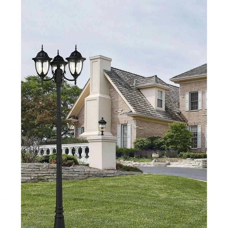 Elk Home Killinghall Drive 3 - Light Post Light in  Textured Matte Black