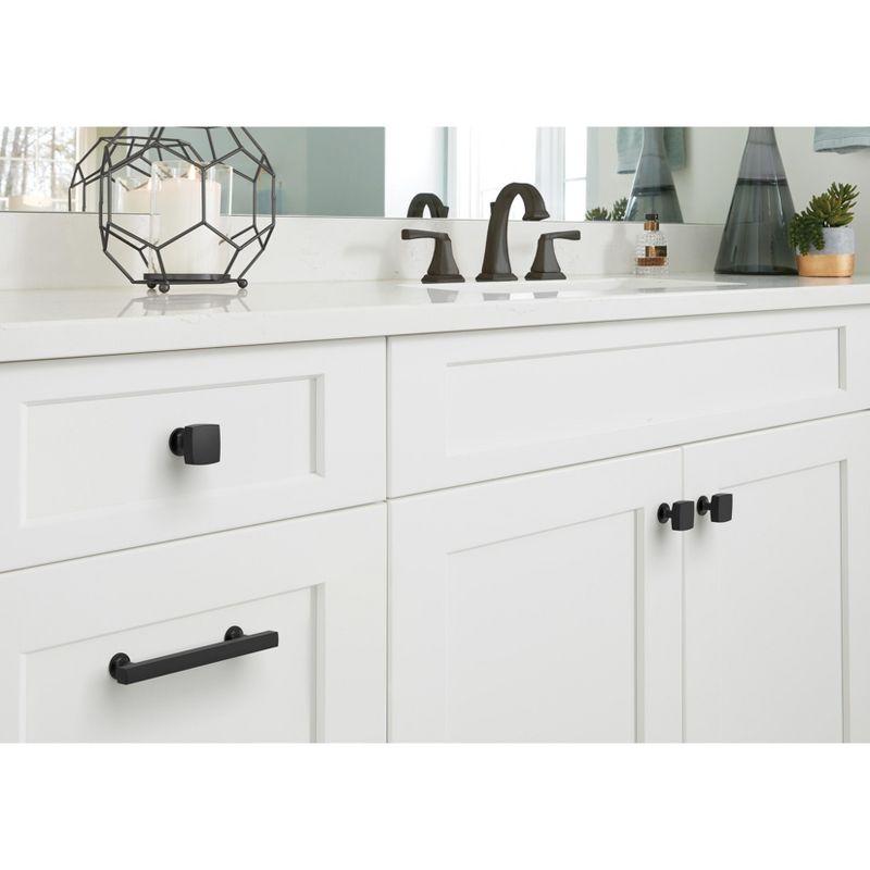 Amerock Everett 5-1/16 inch (128mm) Center-to-Center Matte Black Cabinet Pull