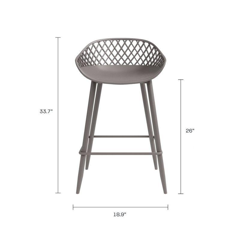 Set of 2 Kurv Counter Height Barstool - Jamesdar