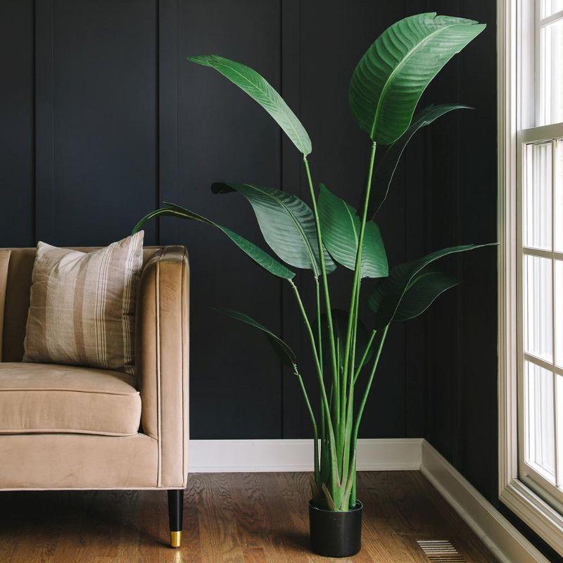 Forever Leaf 60" Bird of Paradise Artificial Plant for Living Room Decor, Indoor Artificial Plant for Home Decor