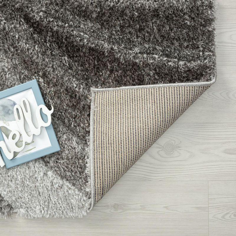 Luxe Weavers Modern Shag Geometric Area Rug, Gray 5x7