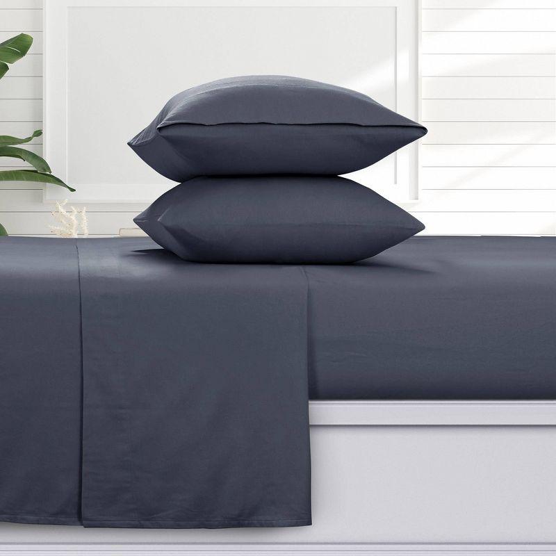 Twin 170 GSM Extra Deep Pocket Flannel Sheet Set Thundercloud Blue - Azores Home