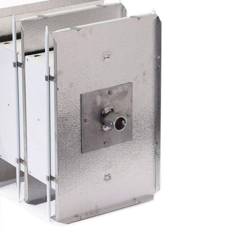 Birds Choice 20" Silver Purple Martin House Watersedge Suites: Aluminum, Weather-Resistant, Pole Mount