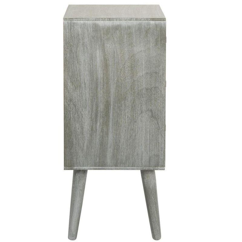 Pomona Slate Grey 3-Drawer Transitional Accent Table