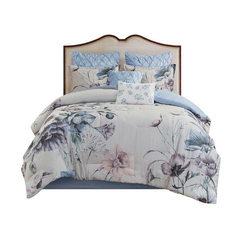 Madison Park Cassandra 8 Piece Cotton Comforter Set
