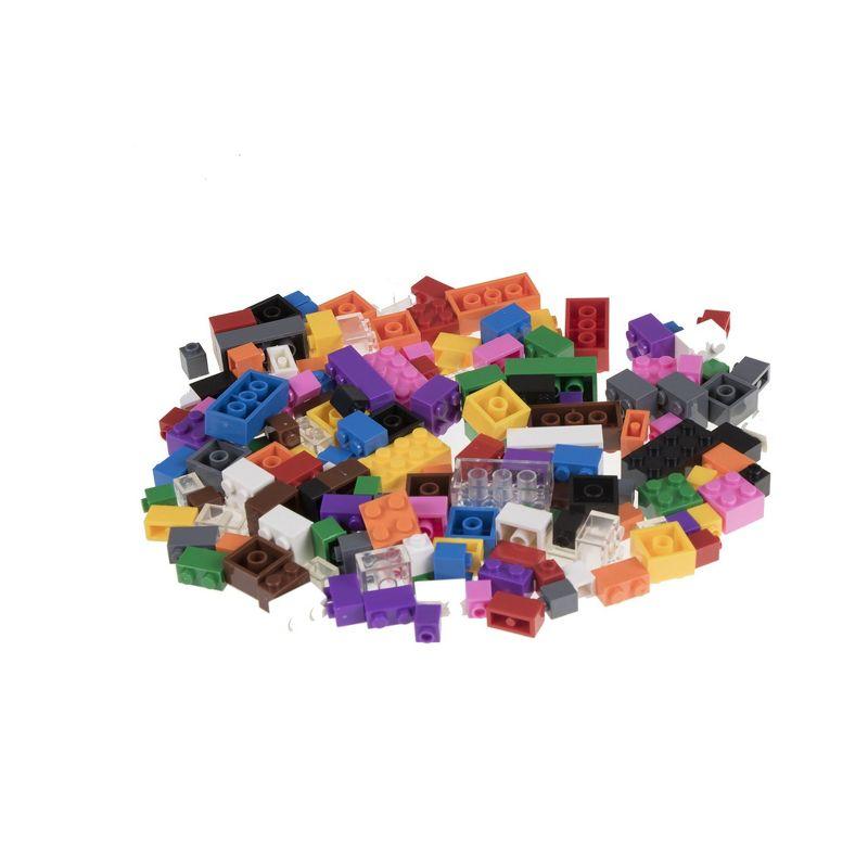Strictly Briks Toy Building Block - Vibrant Colors - 216 Pieces with 6x6 Inch Baseplate - 100% Compatible with All Major Brick Brands