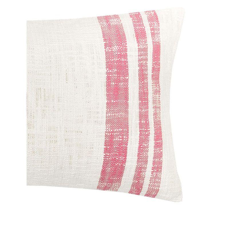 carol & frank 14" x 22" Morgan Hibiscus Woven Luxury Premium Spring & Summer Rectangle Accent Throw Pillow