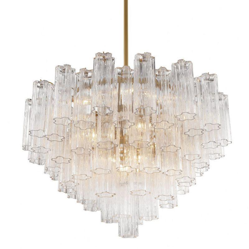 Crystorama Lighting Addis 16 - Light Chandelier in  Aged Brass