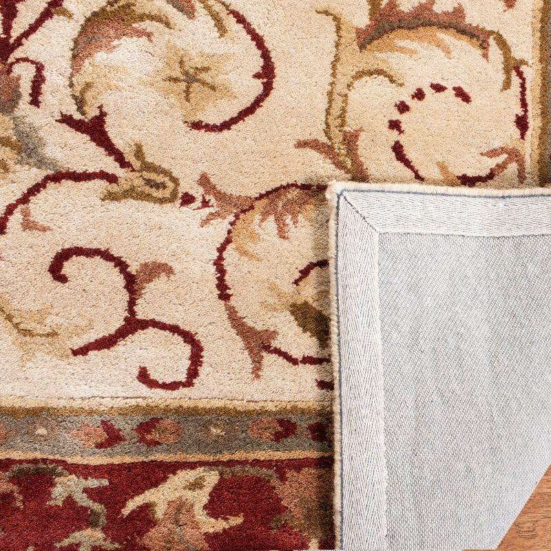 Empire EM459 Hand Tufted Indoor Runner - Ivory/Red - 2'6"x8' - Safavieh