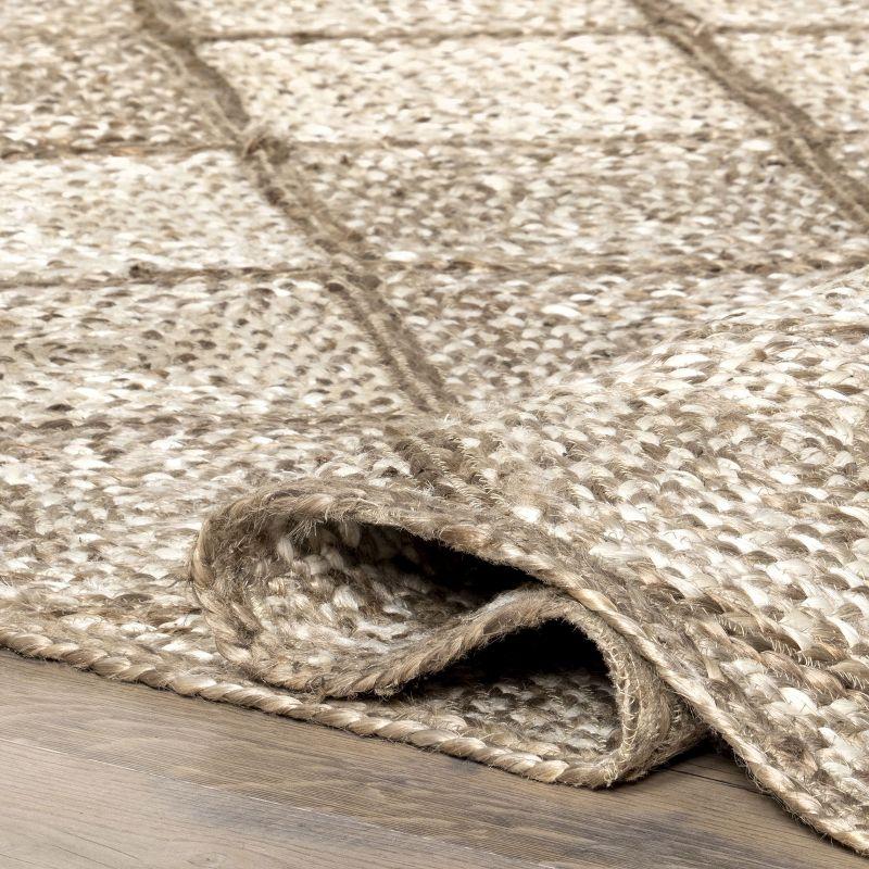 Meja Moroccan Lattice Jute Area Rug