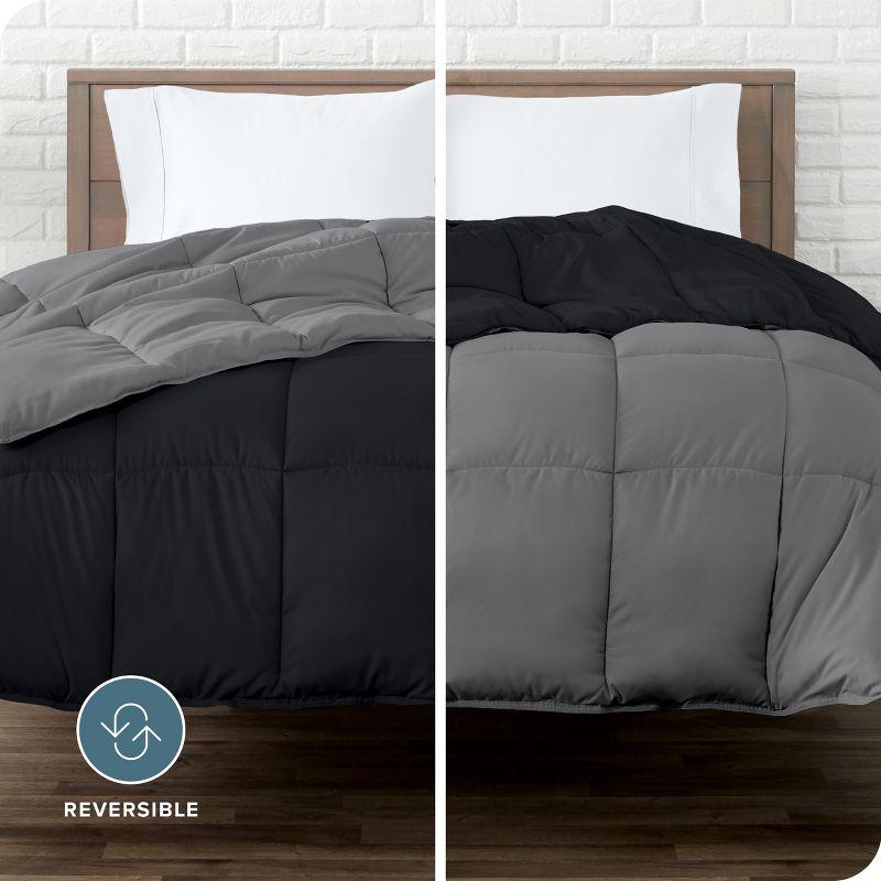 Bare Home Premium Ultra Soft Modern & Contemporary Box Stitch Comforter