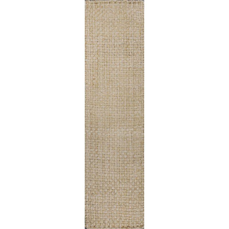 JONATHAN Y Estera Hand Woven Boucle Chunky Jute Ivory 2 ft. x 8 ft. Runner Rug
