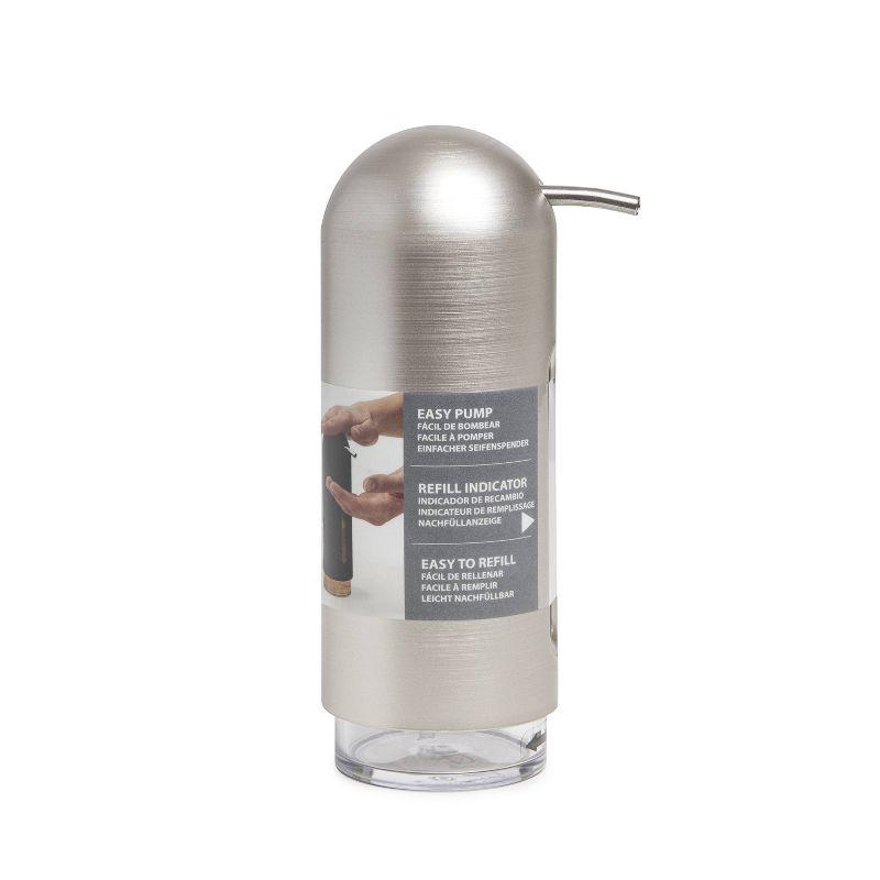 Nickel Gray Contemporary Penguin Soap Dispenser