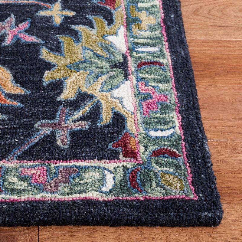 Aspen APN135 Hand Tufted Area Rug  - Black/Pink - 4'x6' - Safavieh.