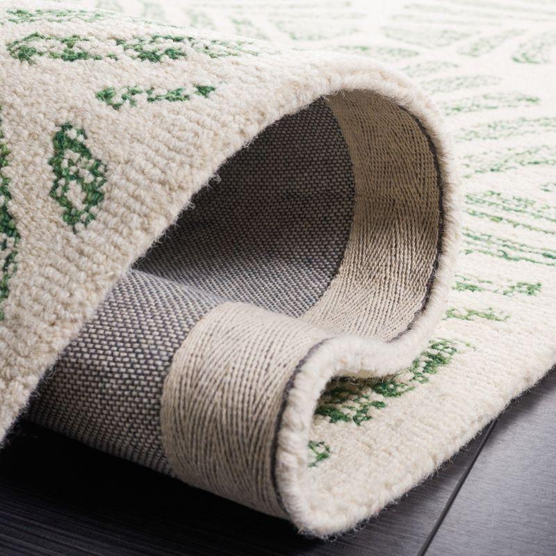 Martha Stewart Jardin - MSR3529 - Indoor Hand Tufted Area Rugs - Ivory/Green - 6'x6'