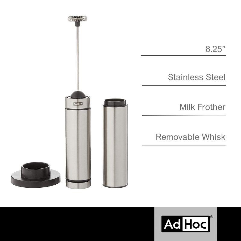 AdHoc Stainless Steel Battery-Powered Milk and Sauce Frother