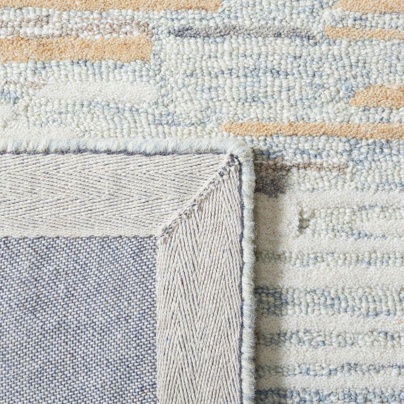 Metro MET902 Hand Tufted Indoor Area Rug - Natural/Gold - 6'x6' - Safavieh