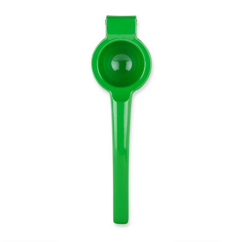 Green Enameled Aluminum Handheld Lime Juicer