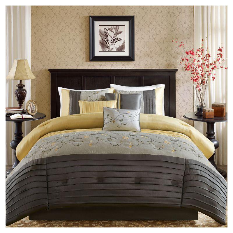 Serene Embroidered 7 Piece Comforter Set