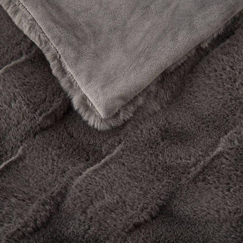 Madison Park Vivienne Faux Fur Throw