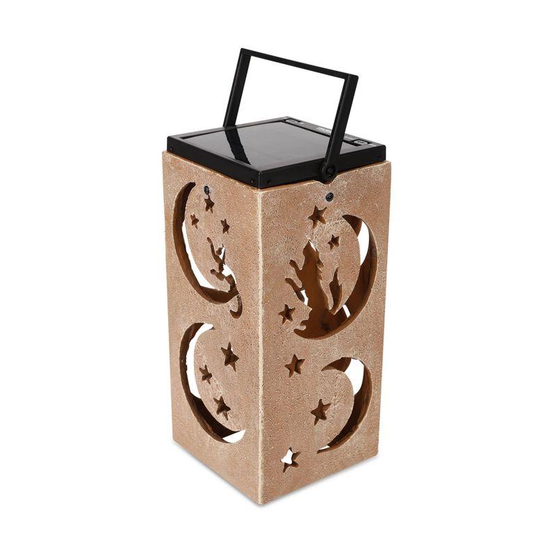 Techko Solar Themed Silhouette Indoor/Outdoor Garden Décor Lantern