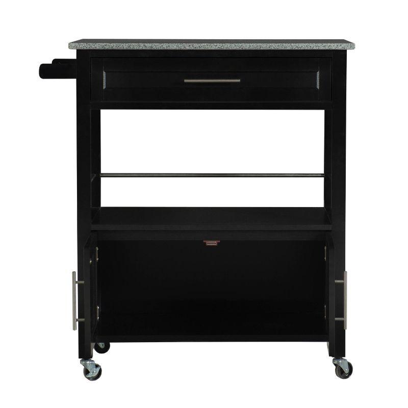 Cameron Kitchen Cart with Granite Top - Linon