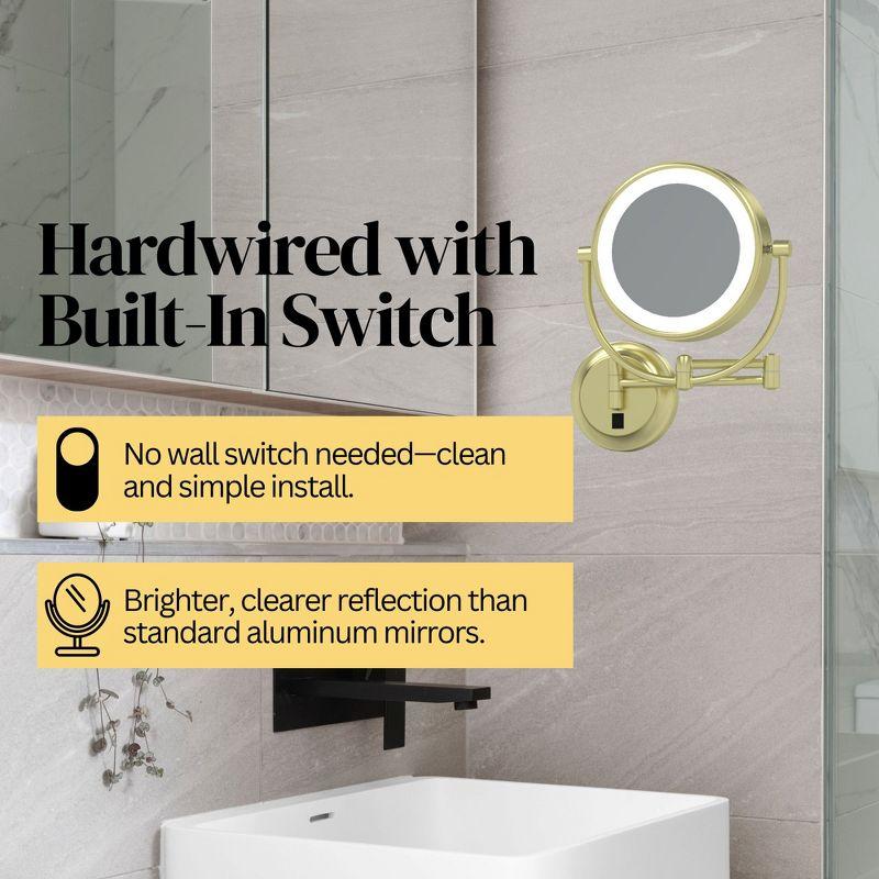 Aptations Kimball Young Metal Concave LED Wall Mirror