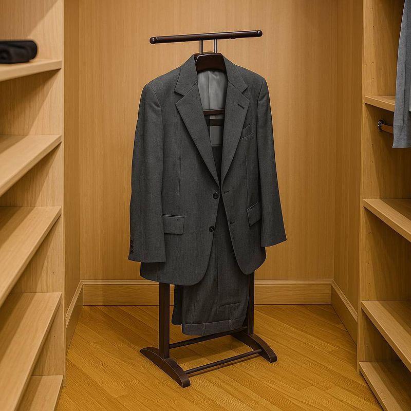 Knight Solid Wood Freestanding Valet Stand