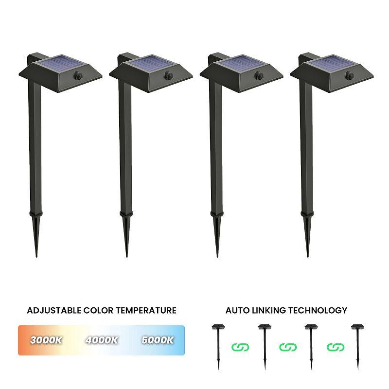 Home Zone Security Low Voltage Solar Powered Integrated LED Pathway Light