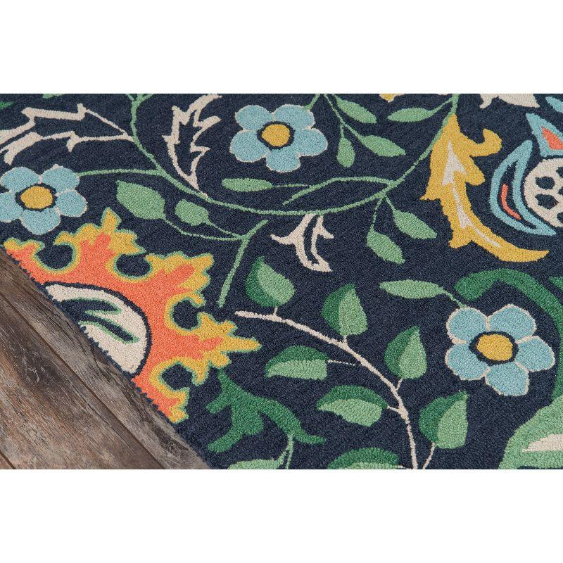 3'9"x5'9" Newport Floral Area Rug Navy Blue - Momeni