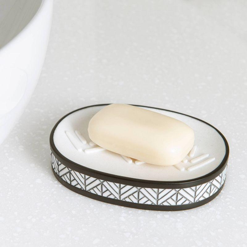 Shelby Soap Dish - Allure Home Creations: Resin Bathroom Accessory, Hand Wash, Compatible with Lotions