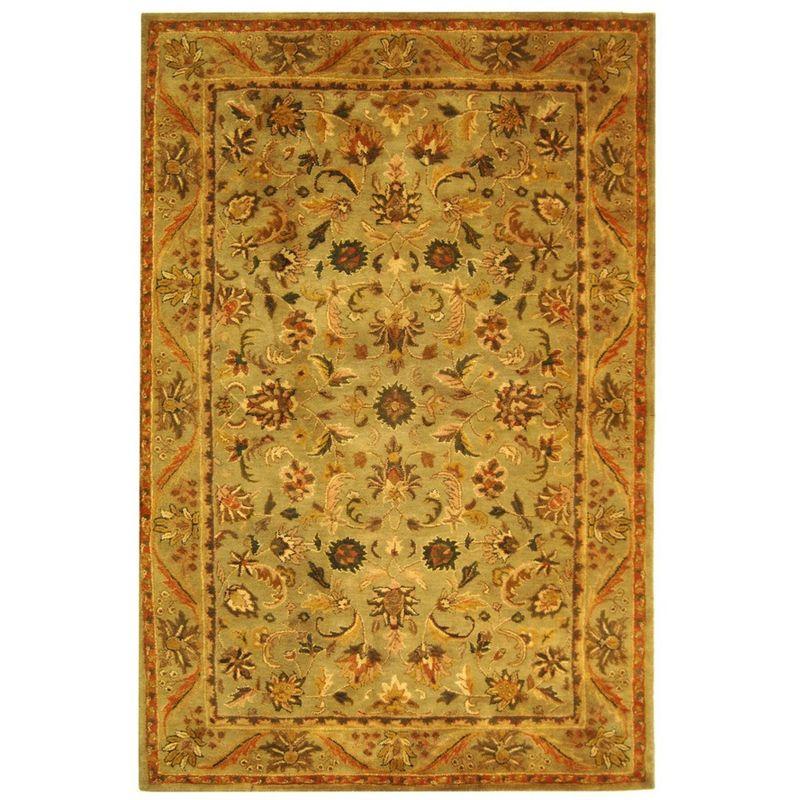 Antiquity AT52 Hand Tufted Indoor Area Rug - Olive/Gold - 8'3"x11' - Safavieh