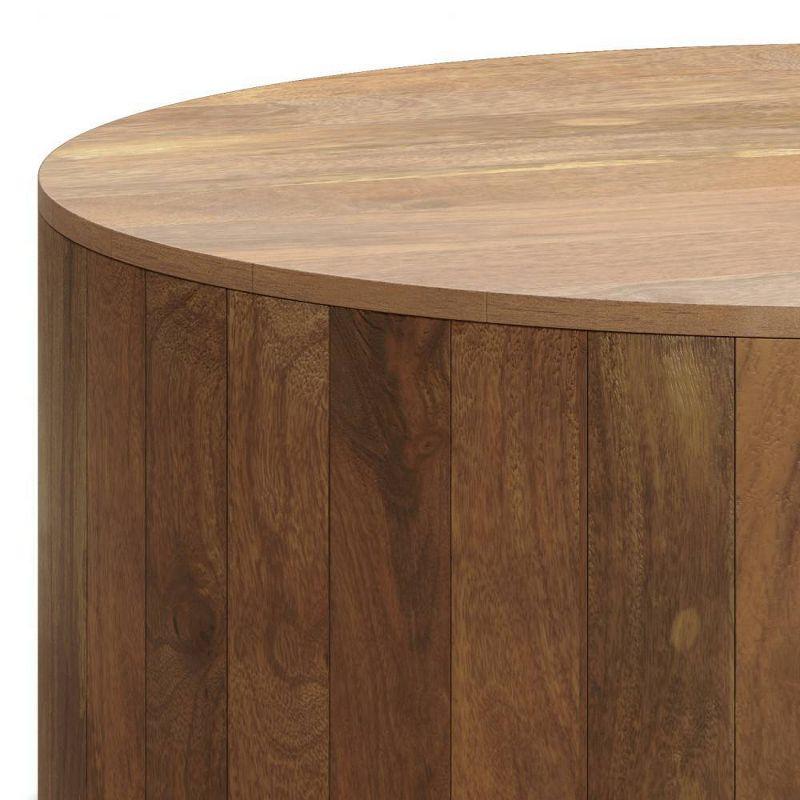 Vivenne Mango Wood Drum Coffee Table