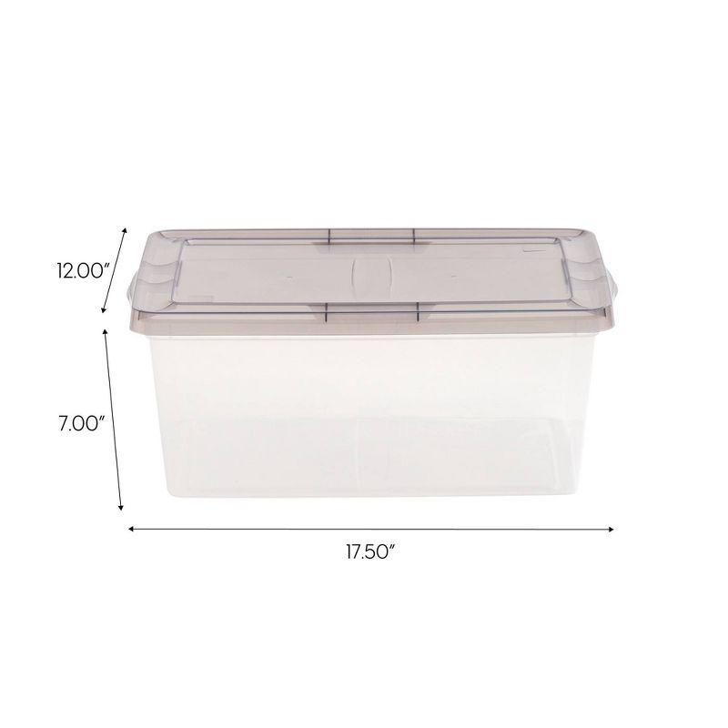 IRIS Snap Top Plastic Storage Bin