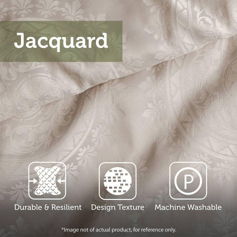 Madison Park 12pc King Grace Jacquard Comforter Set with Bed Sheet Silver