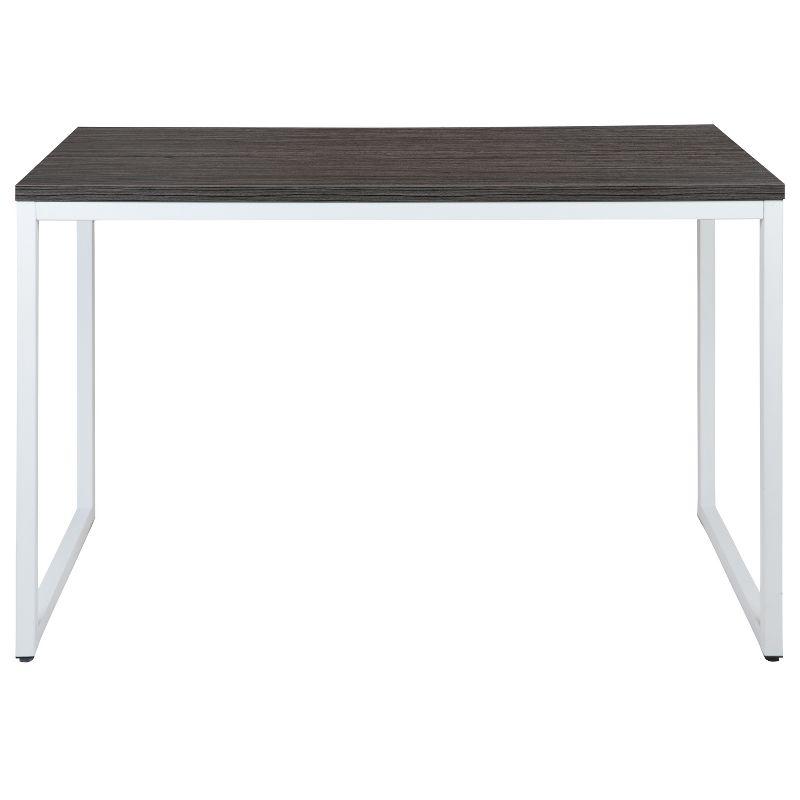 Flash Furniture Tiverton Industrial Modern Desk - Commercial Grade Office Computer Desk and Home Office Desk - 47" Long (Rustic Gray/White)