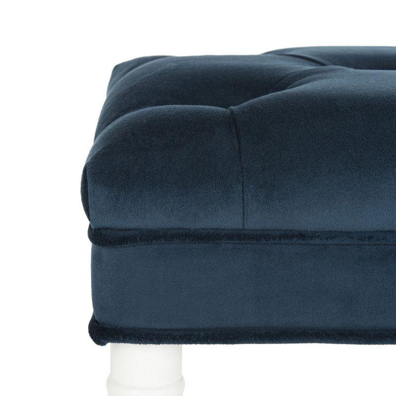 Rory Contemporary Tufted Bench - Navy - Safavieh