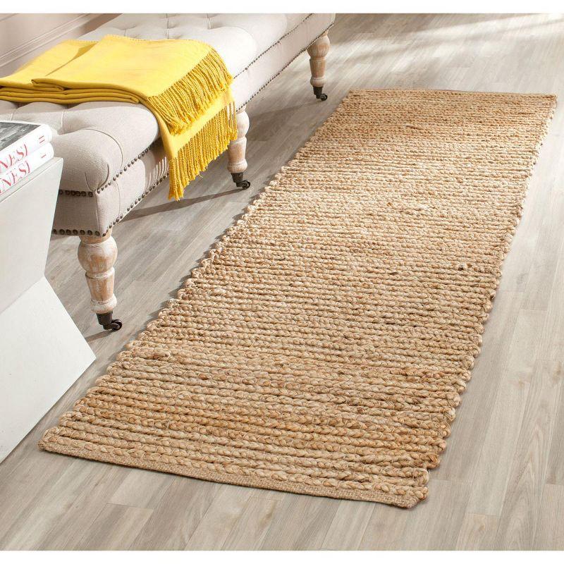 Cape Cod Natural Jute Handwoven Runner Rug 2'3" x 6'