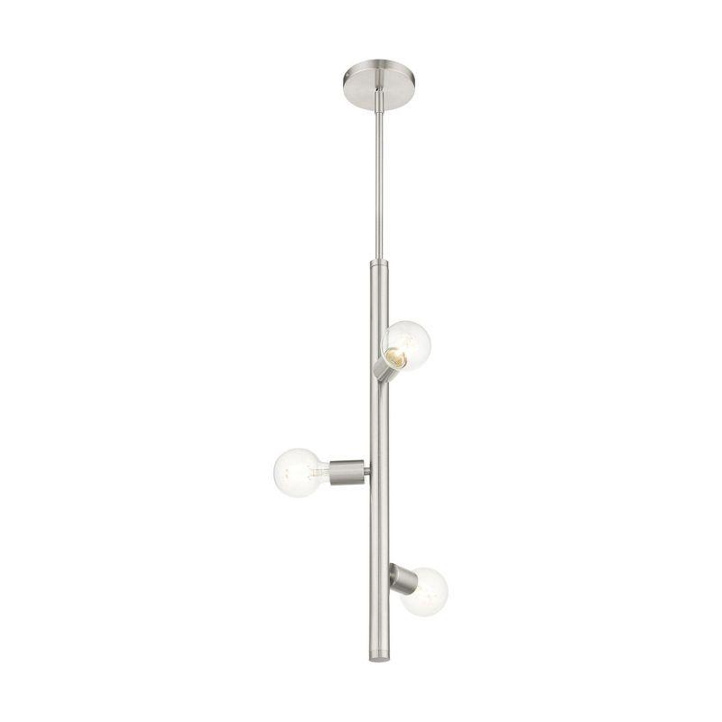 Livex Lighting Bannister 3 - Light Pendant in  Brushed Nickel