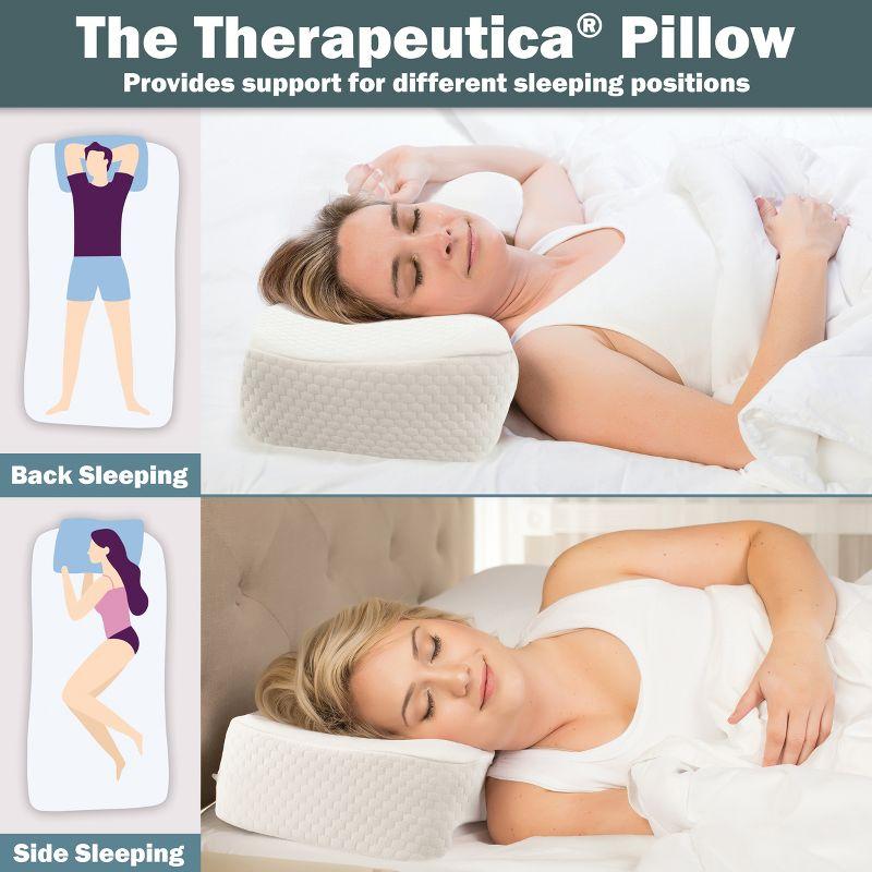 Therapeutica Orthopedic Sleeping Pillow, Helps Spinal Alignment & Neck Support