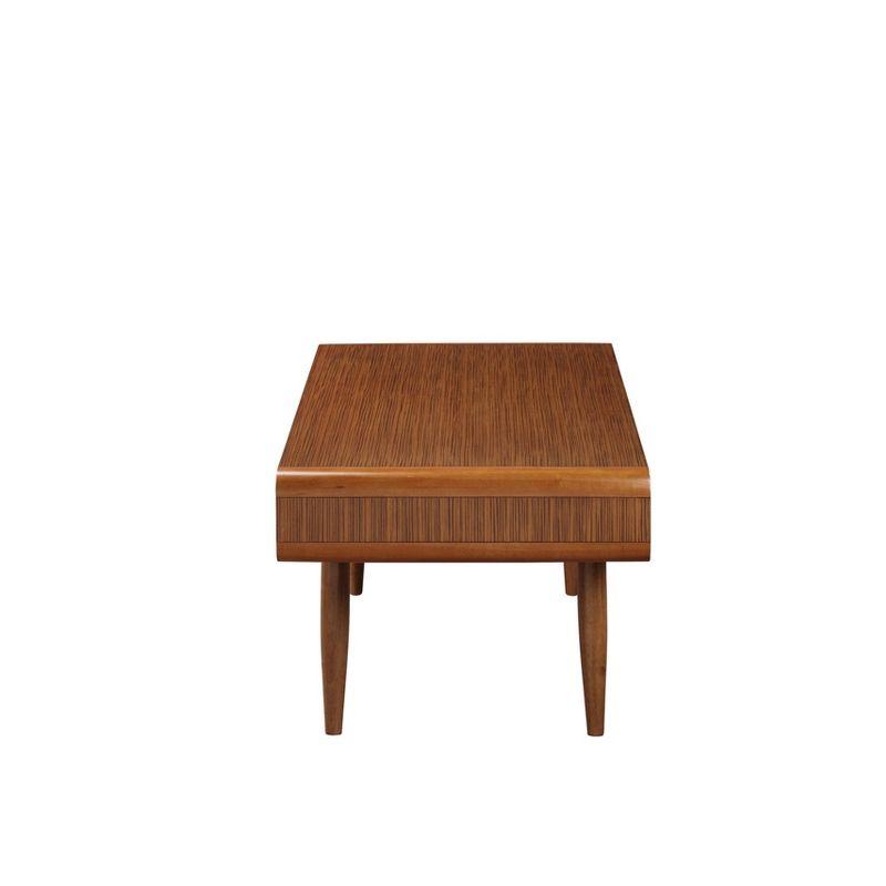 Boraam Halmstad Coffee Table Walnut: Elegant Rectangular Design, 2 Shelves, Sturdy Wood Frame