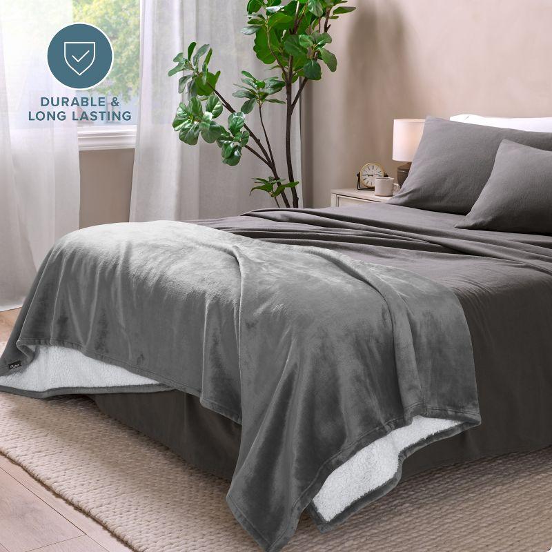 Bare Home Sherpa Fleece Blanket