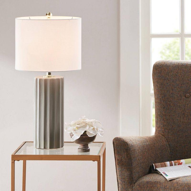 Martha Stewart Glendale Ribbed Ceramic Table Lamp