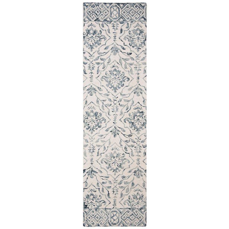 Dip Dye DDY901 Hand Tufted Indoor Runner - Blue/Ivory - 2'3"x22' - Safavieh