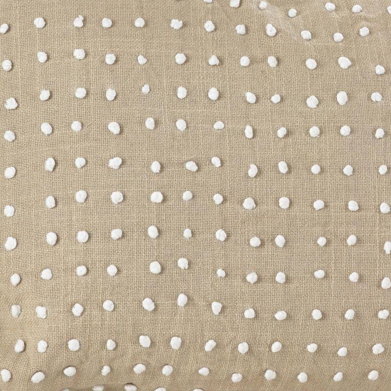 Saro Leilani Collection Embroidered Cotton Reversible Throw Pillow