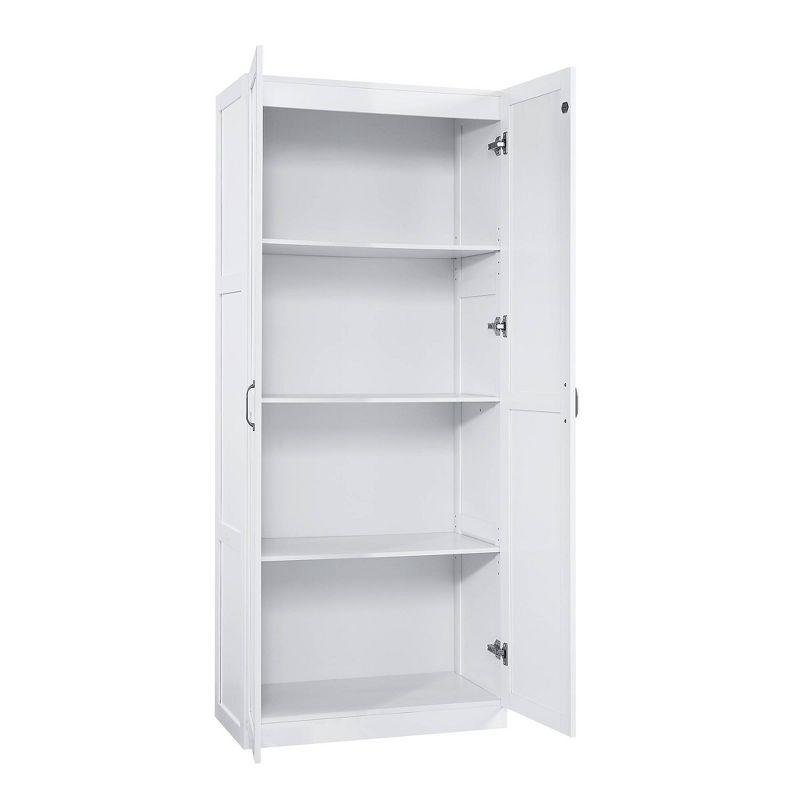 Hopkins Modern 4 Shelf Storage Closet - Manhattan Comfort