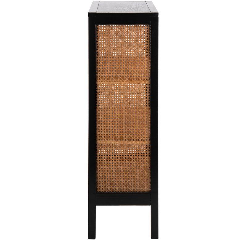 Franz 3 Shelf Wood Back Etagere - ETG2104 - Black/Natural - Safavieh