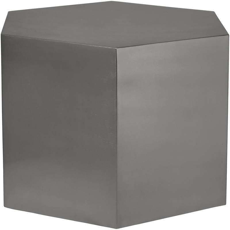 Hexagon Brushed Chrome Modular Coffee Table-Meridian Furniture